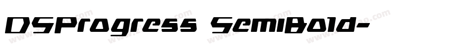 DSProgress SemiBold字体转换